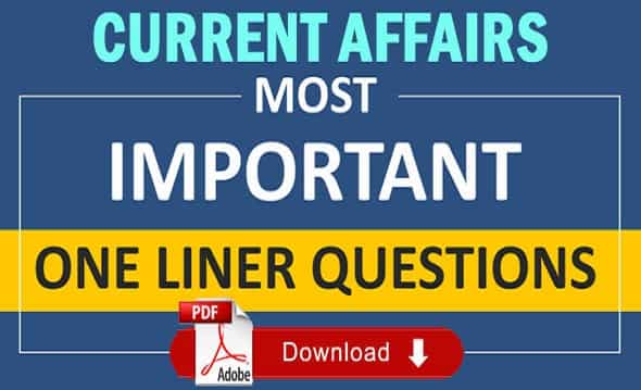 One Liners Current Affairs in Hindi