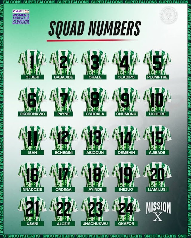 Super Falcons Set for WAFCON 2024 – Full Squad Numbers Revealed!