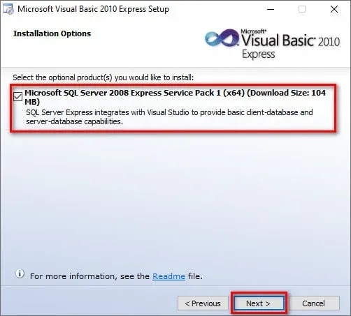 خطوات تثبيت برنامج Visual Basic.Net 2010