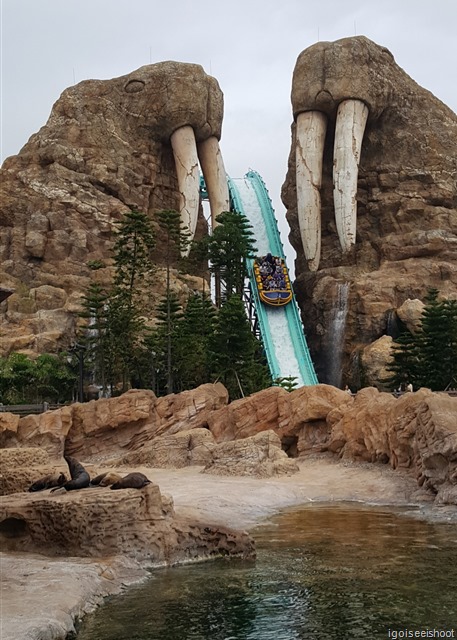 The Walrus Splash thrill ride at the Mount Walrus Theme Zone.