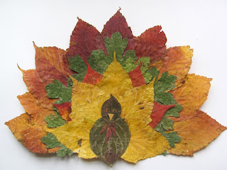 turkey craft thanksgiving leaf art