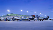 . restaurant at the Marriott Tampa Airport, located in the airport. (aviation tampa international airport)