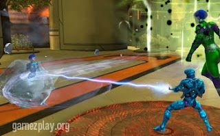 DC Universe Online video game fighting screen