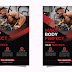 Gym flyer design- Gymnastics gym shark Gym fitness 