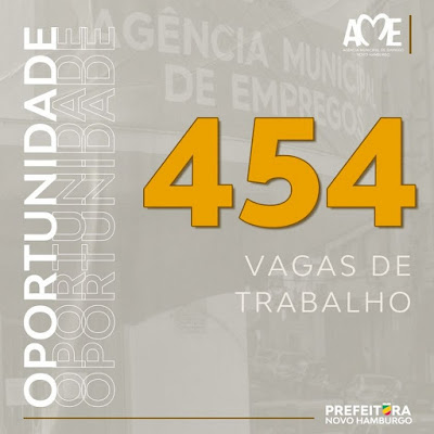 454 vagas disponíveis na AME em Novo Hamburgo