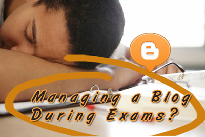 blogging during exams