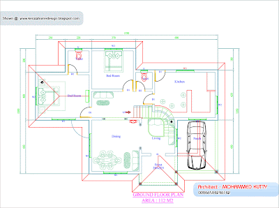 Home plan and elevation - 2085 Square Feet