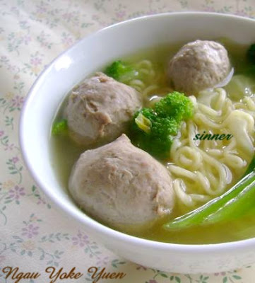 Malaysia Springy Beef Balls Mee