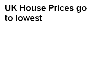 UK House Prices fall