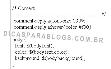código html do blogger