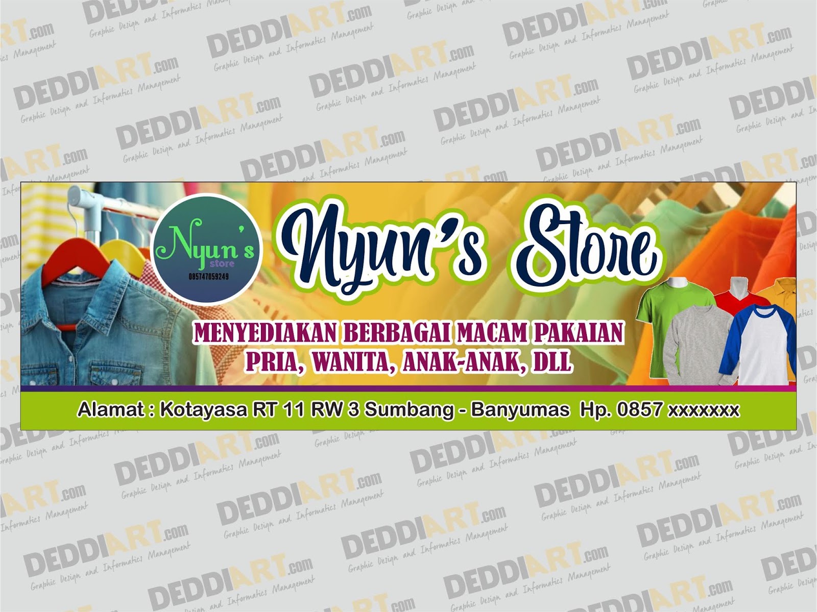  Download  Contoh Desain  Banner  Toko Baju Vector CDR  Gratis 