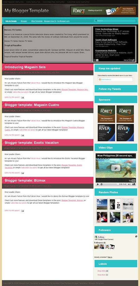 Magasin Seis - Professional Blogger Template, make blog website, best blogging site to make money, blog make money online this way,magazine style Blogger,Blogger xml Template,Adsense Ready