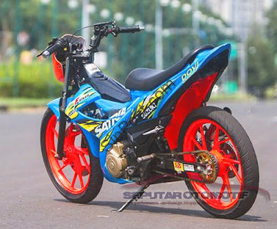 gambar modifikasi motor satria fu