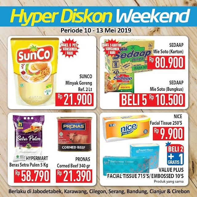 #Hypemart - #Promo #Katalog Weekend Periode 10 - 13 Mei 2019