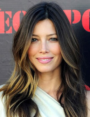 Jessica Biel Hair Colour. Trends I love: Melted Color