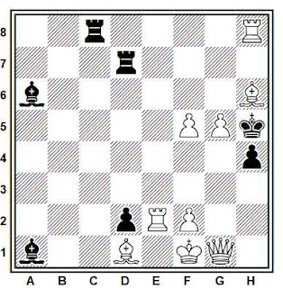 Problema de mate en 2 compuesto por Laszlo Apro (2º Premio, Wiener Schach-Zeitung 1930-31)