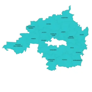 जयपुर ग्रामीण जिला का नक्शा