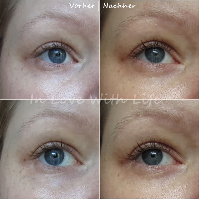 Balea Beauty Effect Lifting Kur und Eye Lift Serum Vorher/Nachher