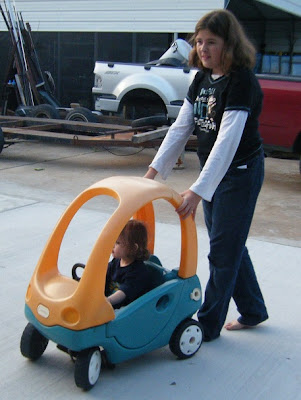 Sasha & Tyler with Birthday Car