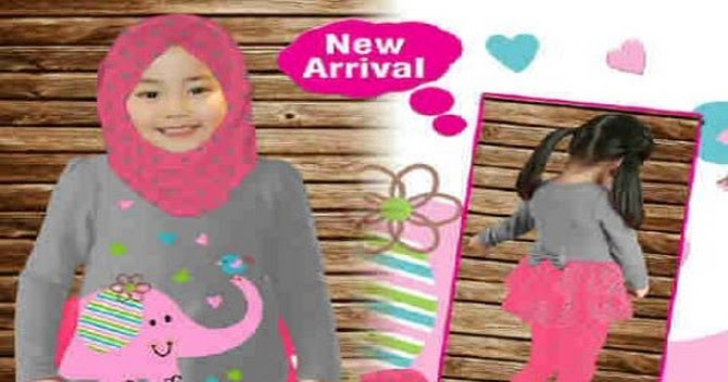  Model  baju muslim anak  perempuan  umur  9 tahun  Terbaru