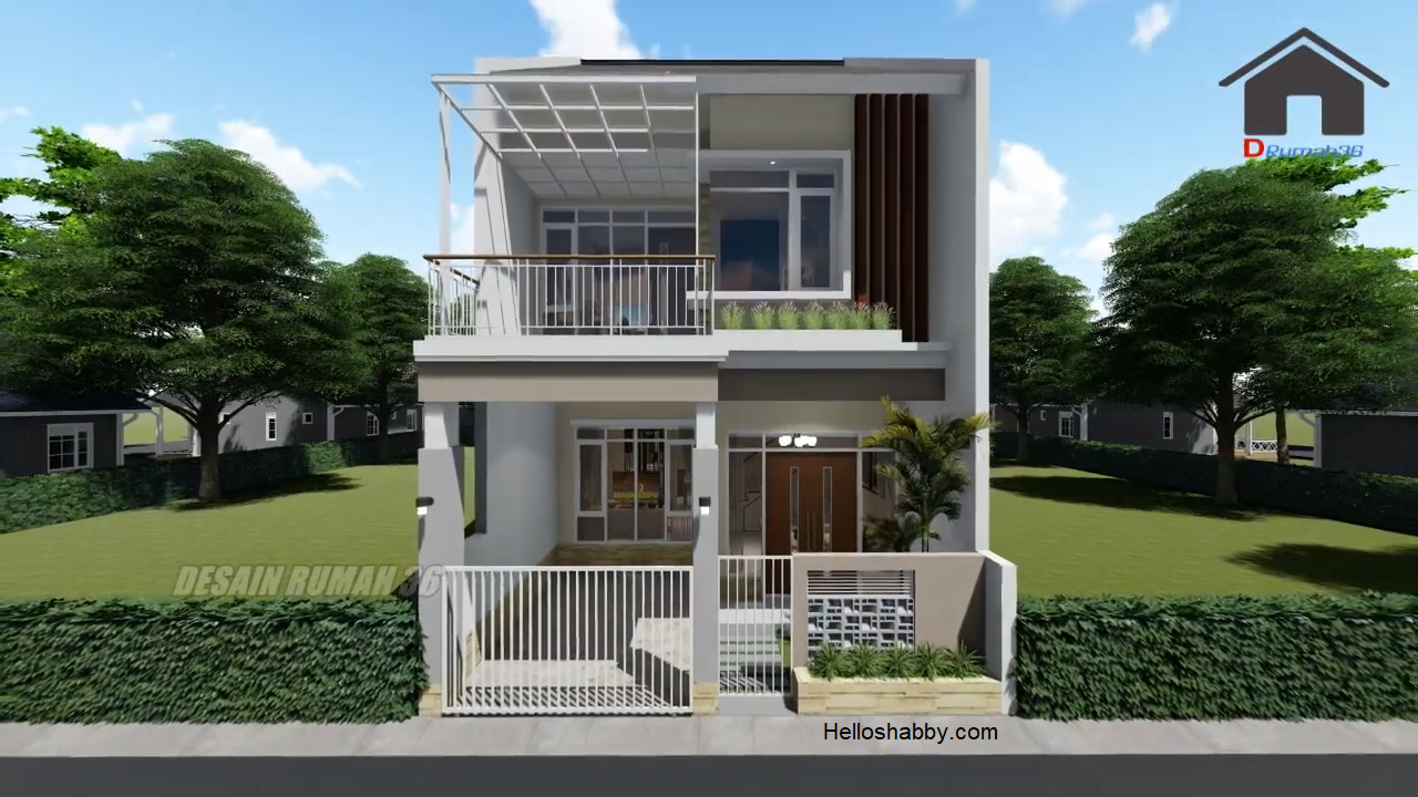 Desain Rumah Modern Terbaru Ukuran 6 X 14 M