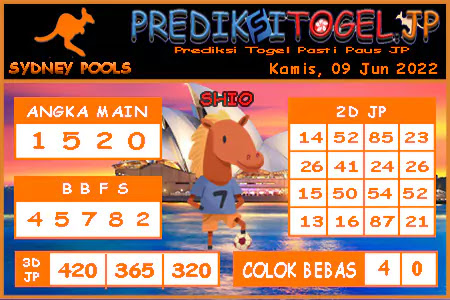 Prediksi Togel Sidney JP Kamis 09 Juni 2022