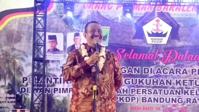 Wawako Mardison Mahyuddin Hadiri Pelantikan PKDP Bandung Raya