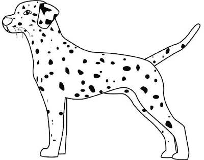 Dalmation Coloring Pages Free