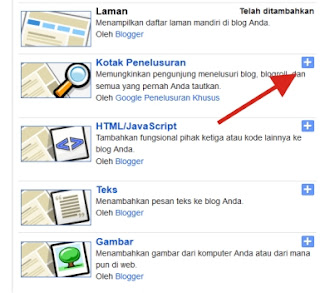 Langkah-langkah Memasang Widget Search di Blog