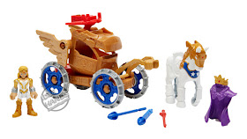 Mattel Imaginext Wonder Woman Toy Line Hippolyta and Battle Chariot