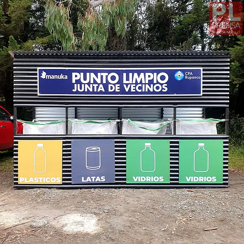 Denuncian grave mal uso de punto de reciclaje en Islote Rupanco