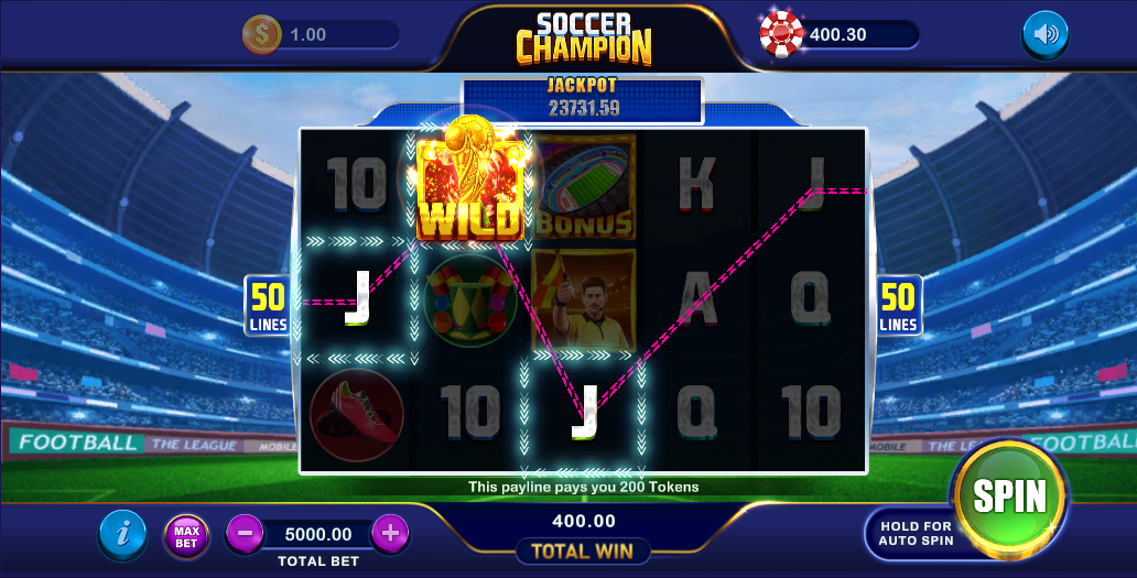 Soccer Champion, Online Casino Games