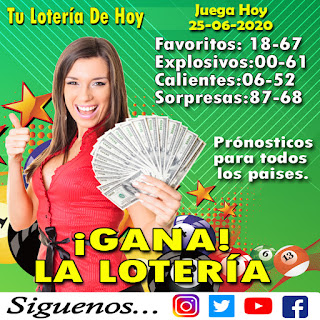 NÚMEROS PARA GANAR HOY LA LOTERÍA