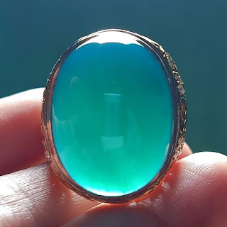 Batu Bacan Doko Super BC050 Body Glossy Klimis Ikatan Perak Kokoh