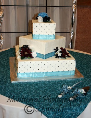 wedding cakes teal