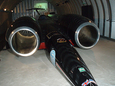 Green was driving the ThrustSSC twin turbofan jet engine racer