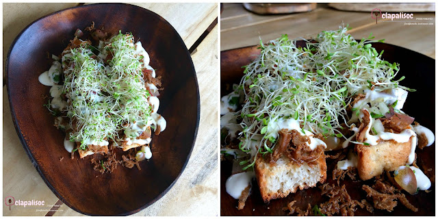 Adobo Flakes Bruschetta from Amacena Tagaytay