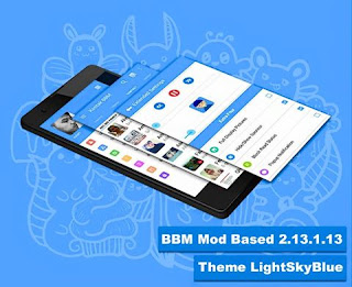 BBM MOD Based V2.13.1.13 APK - LightSkyBlue