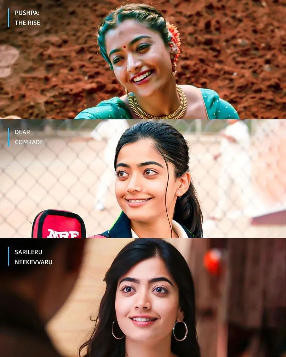 Rashmika Mandanna Different Shades in movies