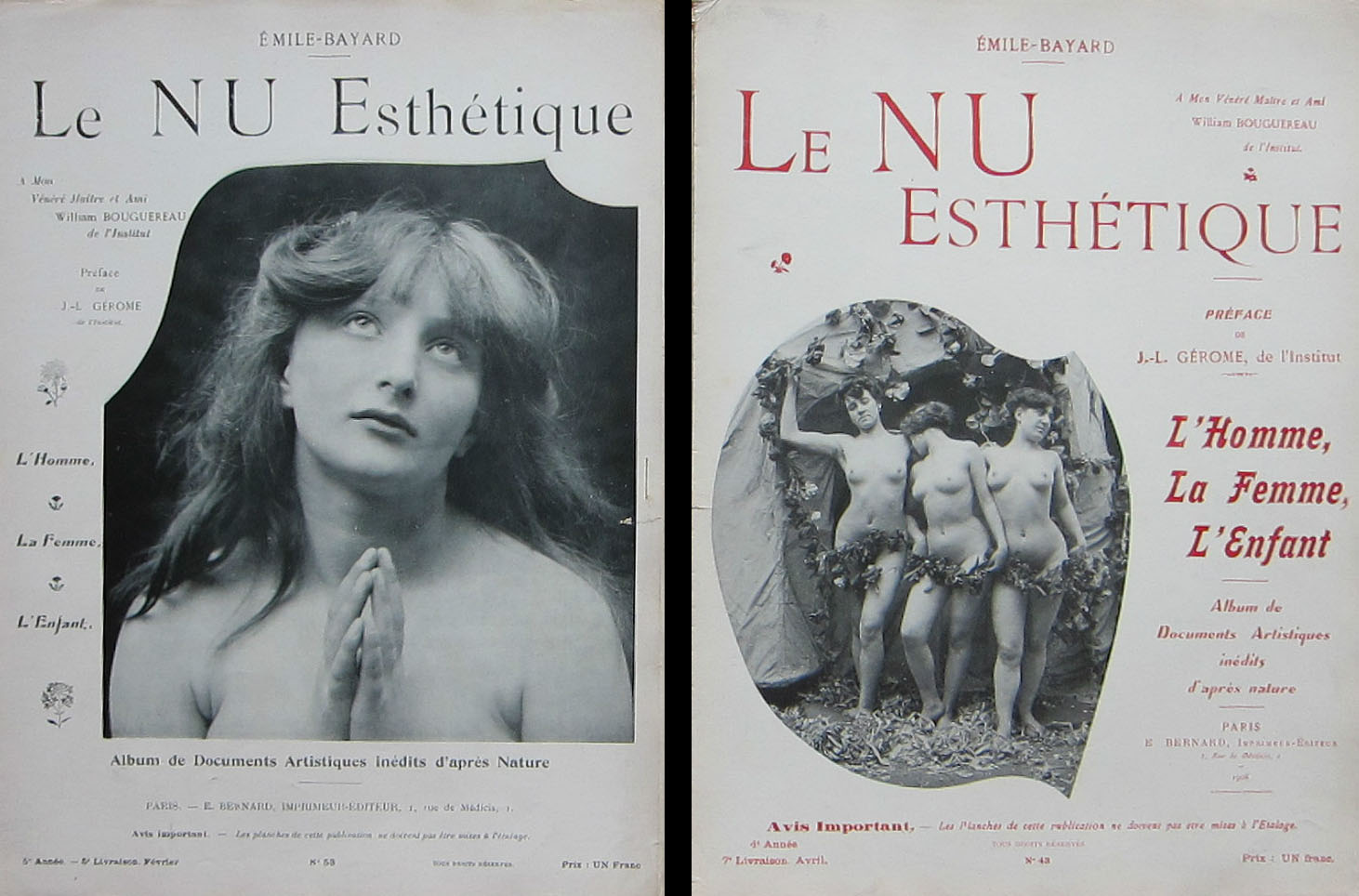 Vasta Images/Books: LE NU ESTHETIQUE Emile Bayard Paris 1902~1906