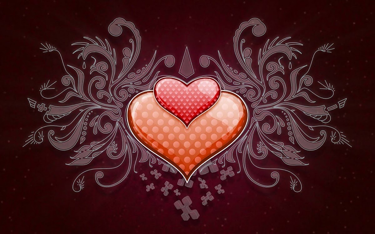 Beautiful Hearts Widescreen HD Wallpaper 5