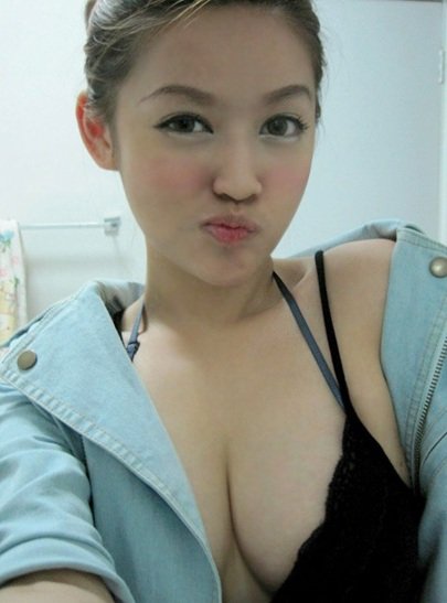 sexy asian boob cleavage photo