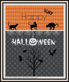 tarjeta Halloween imprimible gratuita / Free printable Halloween card / carte Halloween gratuite prêt à imprimer
