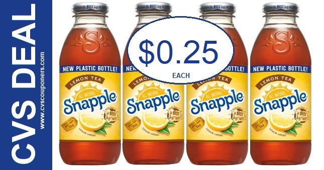 Snapple Lemon Tea CVS Deal