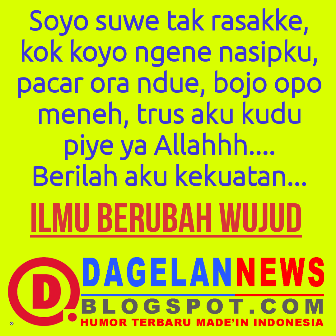 DAGELAN NEWS HUMOR LUCU TERBARU