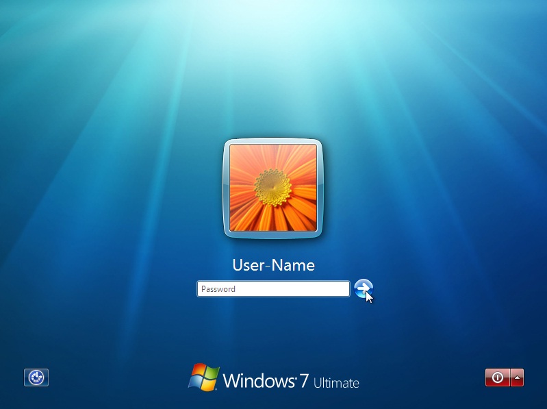 compaq logon screen. Login Administrator Windows 7