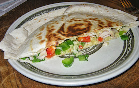 Inside the quesadilla