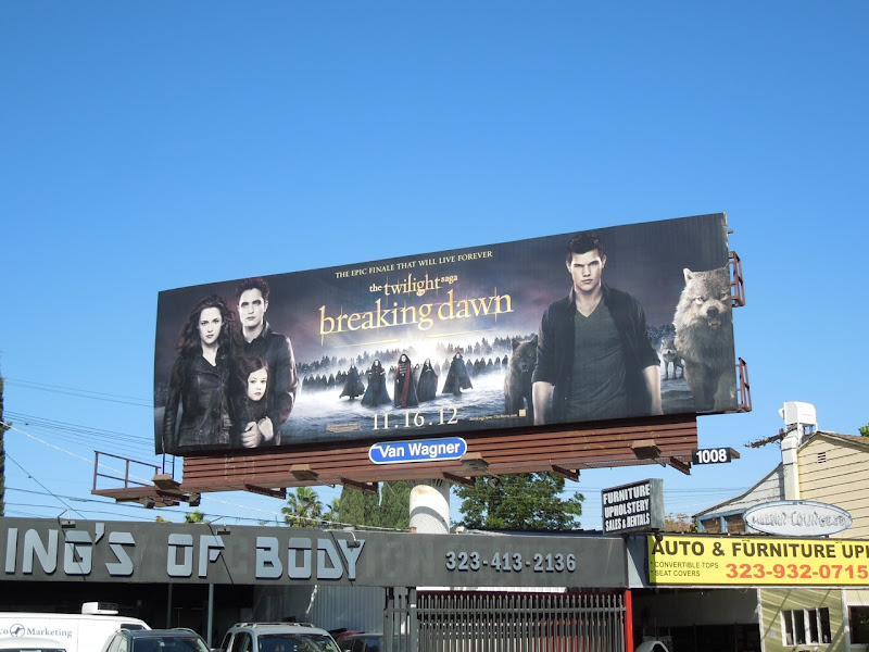 Twilight Breaking Dawn Part 2 movie billboard