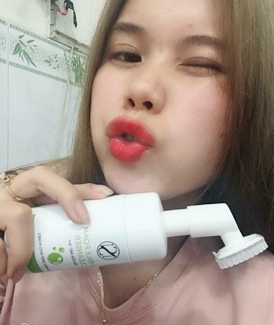 260k - Sữa rửa mặt Bubble Foam Cleanser 3 trong 1 - Hoài Thương Organic