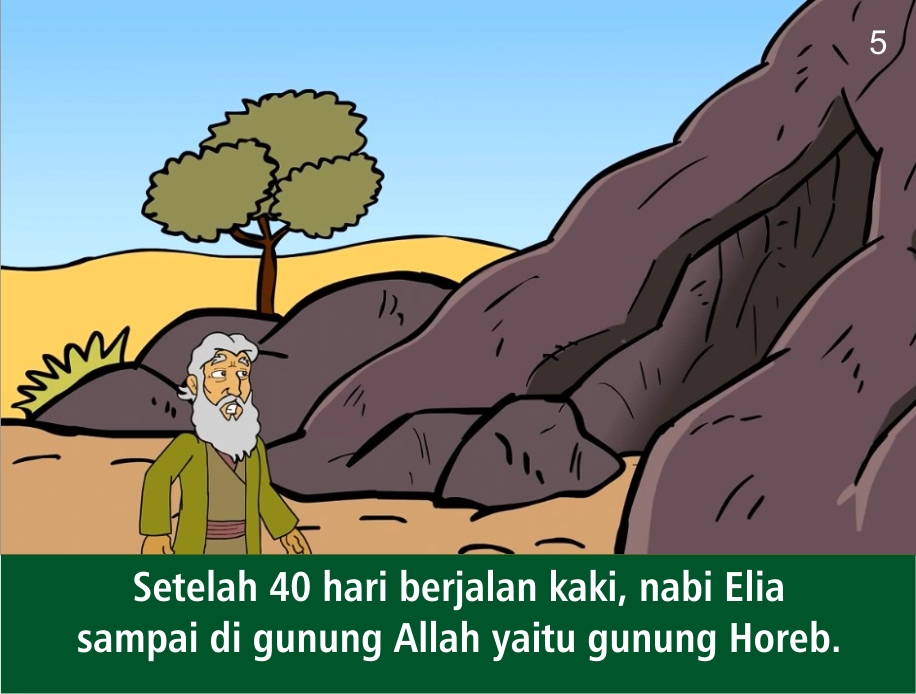 Komik Alkitab Anak: Nabi Elia di Gunung Horeb